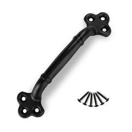 VivaLight 9-Inch Cast Iron Clover Door Handle – Fortress-Worthy Pull for Barn Doors, Gates & Sheds – Heavy-Duty, Built to Last Centuries