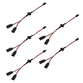INJORA Magnetic Snap-on JR 1-to-2 Y Cable for RC Models, 5PCs (20cm)