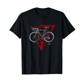 CYCLING RACING BICYCLE MOTIVATION RED FLAG TO FINISH LINE T-Shirt