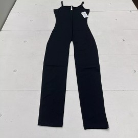 Icon Apparel Black Sleeveless Scoop Neck Stretch Fit Jumpsuit Women’s Medium New
