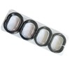 Plastic Shower Curtain Rings Hooks for Bathroom Shower Window Rod
