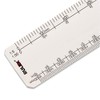 Rulex 15cm 6 inch Flat Oval Metric Engineers Scale Ruler