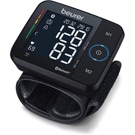 Beurer BC54 Wrist Blood Pressure Monitor With Health Management App, Colour-Coded Risk Indicator, Arrhythmia Detection And Digital Display, Medically Certified