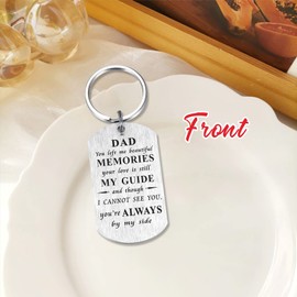 DEGASKEN Sympathy Gift for Loss of Father, Bereavement Gifts Memorial Keychain Grieving for Loss of Dad Presents