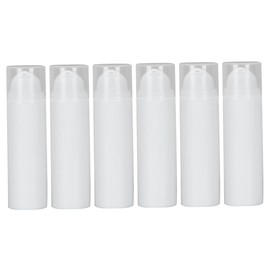 SAFIGLE 6pcs Airless Pump Lotion Bottles Multi Use Cream Containers for Travel Lightweight and Durable for Lotion Conditioner and Cream Leak and Convenient to Use