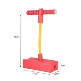 Saltador de Pogo de Espuma, Palo de Pogo de Espuma que Promueve el Creciente Equilibrio del Ejercicio, Fácil de Agarre, Juguete para Saltar Al Aire Libre para Niños (Rojo)