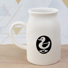300ml 'Cute Duck with Heart' Ceramic Milk Jug (MJ00018247)