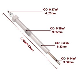 8PCS Diesel Glow Plug, 9G Engine Ignition Part, Replacement for Chevy & GMC LBZ LGH LLY LML LMM Duramax 6.6L, 2006-2016 Silverado, Savana, Sierra, Express, Part # 12639701, 97364968