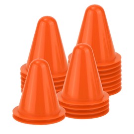 20pcs Soccer Cones, 3.15 Inch Mini Practice Pylons Sports Cones Field Markers Cones Basketball Cones Training Cones for Kids Outdoor Indoor Basketball Football Footwork Training Equipment(Orange)