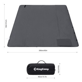 KingCamp Outdoor Picnic Blanket Waterproof Beach Mat for Camping on Grass Foldable Sandproof Beach Blanket Park Hiking Stadium Festivals Dogs 82” x 58”