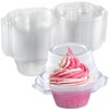 Individual Cupcake Containers (50 Pack) | Clear Plastic Disposable Cupcake