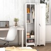 LUCYPAL Broom Closet Storage Cabinet,65" H Metal Cleaning Tool Cabinets