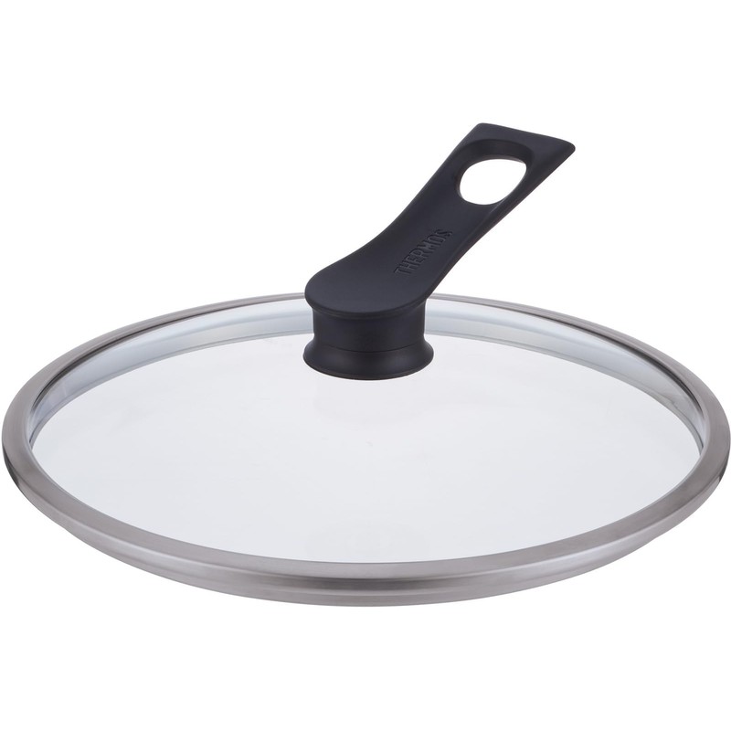 Thermos Stand Glass Lid KLH 24cm Compatible Black KLH-024 BK
