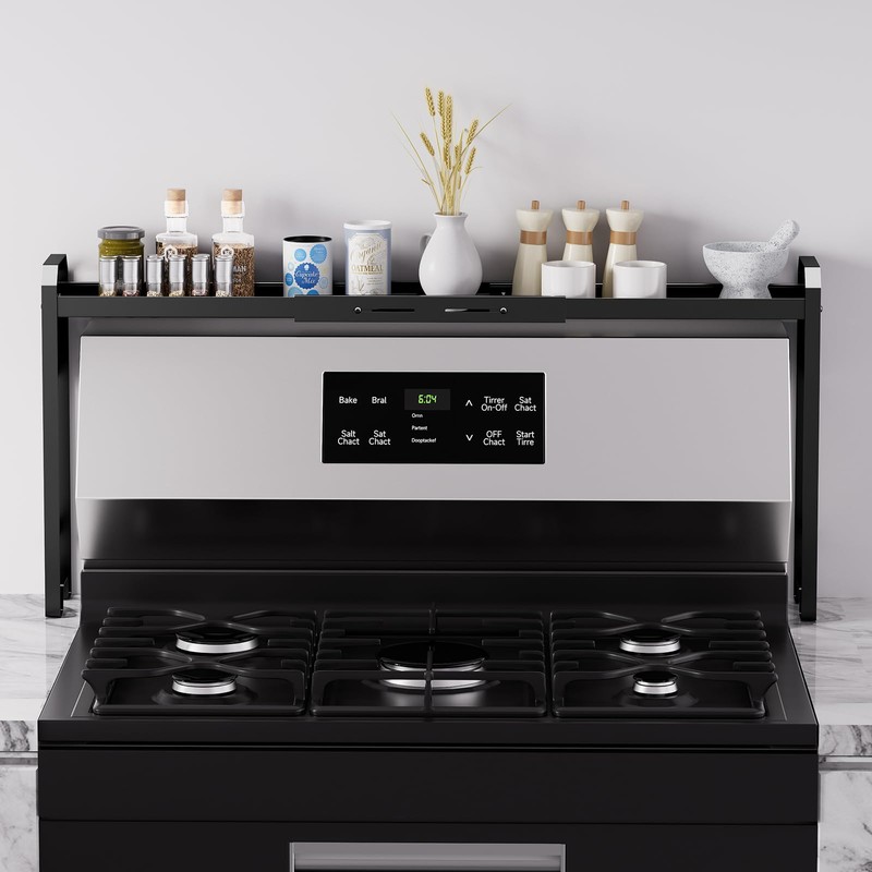 Kitchen Spice Rack Over The Stove, Shelf for Back of