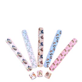 Serencatcher 48Pcs Horse Slap Bracelets, Pink Western Cowgirl Party Favors Bracelets Floral Horse Wristbands for Western Rodeo Birthday Baby Shower Horse Party Favor School Classroom Prize Reward