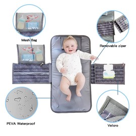 Abtrennbar und faltbare Wickelunterlage für unterwegs-Tragbare baby wickeltasche- Tragbare Wickelunterlage