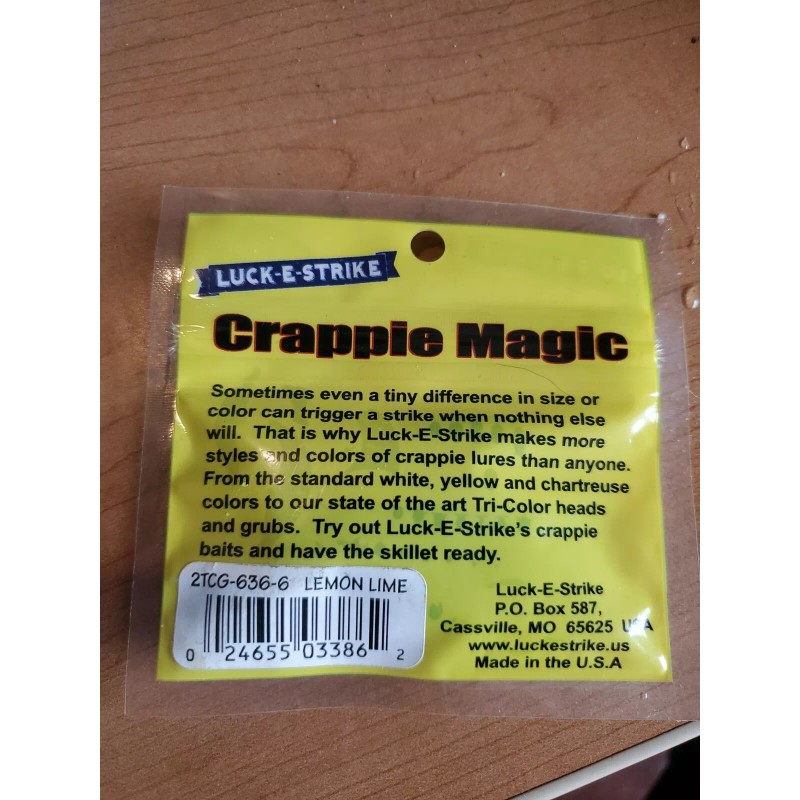 Unbranded Luck-e-strike Crappie Magic Lemon Lime