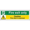 V Safety Fire Exit - Fire Exit Only/Door Alarmed -