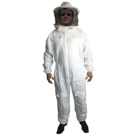 Bee Smart 600 - Heavy Duty Bee Keeping Suit with Removable Round Hat/Veil Me 4XL
