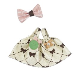 Clothes Set for 6.7inch Doll（Not Included Doll） - Outfit Set for 17cm Dolls Overalls Suit，Fashion Replaceable Cute Clothing & Style Bundle (Bow)