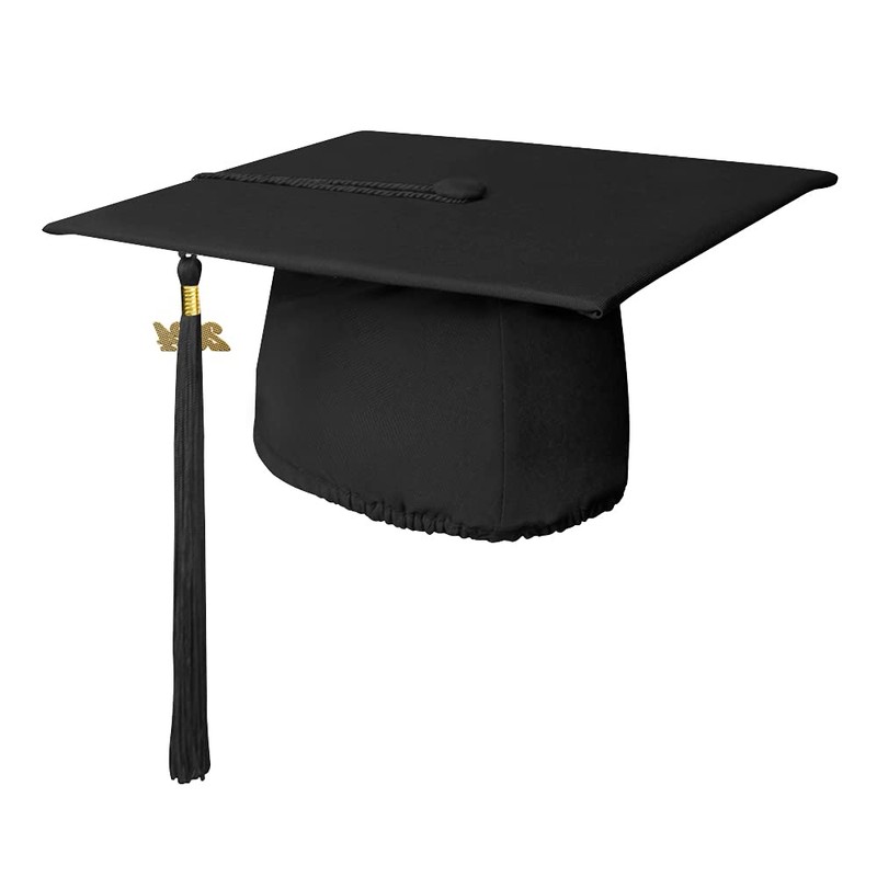 Endea Graduation Matte Cap & Tassel (Black, 2024)