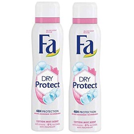 Economy size 200ml/6.7 ounces Fa 48h Deodorant Spray for Men & Women (2 Packs) (Cotton Mist)
