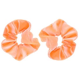 Zac's Alter Ego Pair of Fluroscent Neon Luxurious Velvet Hair Scrunchies