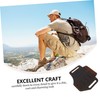 BESPORTBLE Elegant Brown Leather Belt Organizer Flashlight Pen Pocket for