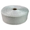WHITE High Temperature Header Exhaust Pipe Insulation Wrap Roll White