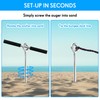 2 Pack Sand Anchor, Auger to The Beach and Sandbar,