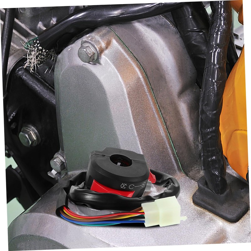 Zerodeko Motorcycle Kill Start Switch Handlebar Button with Electric Start