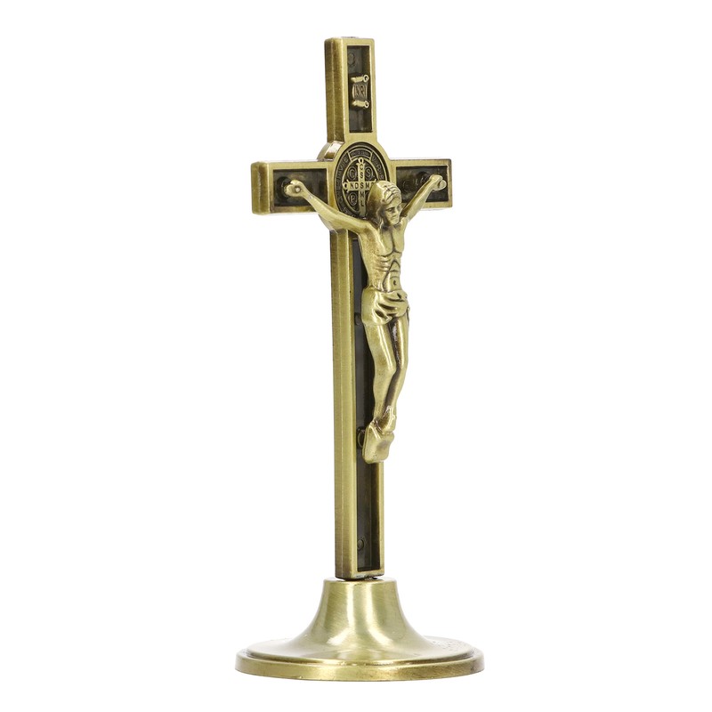 Catholic Cross Hand Made Zinc Alloy Metal Vertical Catholic Crucifix