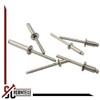 Blind rivets with flat head, 4 x 6 mm, pack