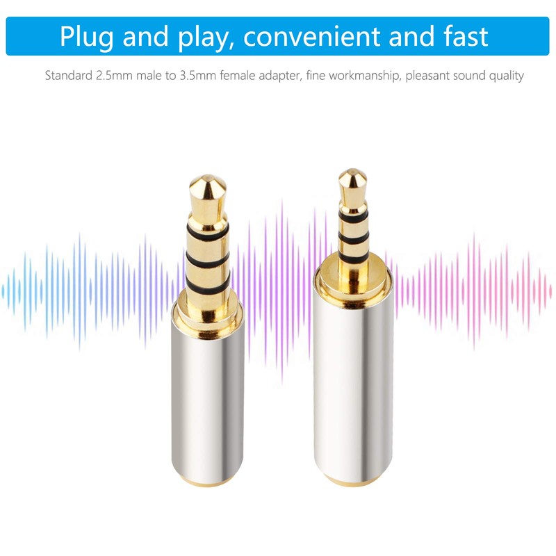 PASOW 3.5mm Male to 2.5mm Female/2.5mm Male to 3.5mm Female