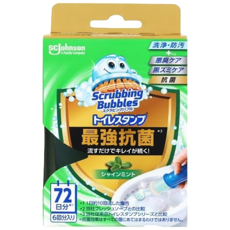 Scrubbing Bubble, Toilet Stamp, Strongest Antibacterial, Shine Mint Scent, Replacement