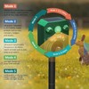 Solar Powered Animal Repeller Ultrasonic Dog Deterrent Waterproof Cat Repellent