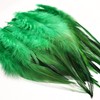 Feathers for Crafting,240pcs 5-7inch Green Craft Rooster Feathers,Saddle Hackle Feather,Bulk