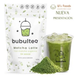 Matcha Latte Orgánico Sin Azúcar 500 Gr                                                                                                               