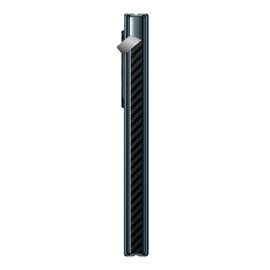 PDA Kobo Skin Seal Compatible with Galaxy Z Fold 4 (For Hinges) [Carbon Tone・Black]