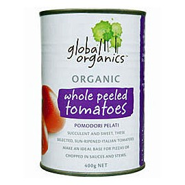 Global Organics Whole Peeled Tomatoes Organic 400g