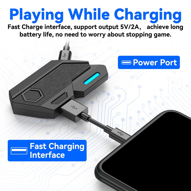 Keyboard and Mouse Converter Bluetooth 5.0 Plug and Play Mobile