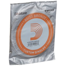 D'Addario .042 Bronze Wound Single String for Acoustic Guitar