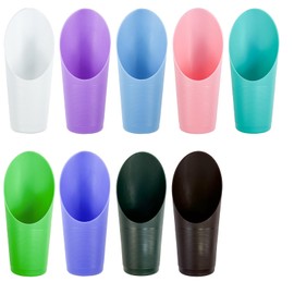 9 Pcs Bonsai Soil Scoops Plastic Garden Soil Scoops Succulent Soil Scoop Colorful Small Soil Scoops Gardening Tools for Plant Flower Succulent (Colorful)