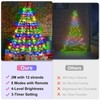 Christmas Tree Lights Multicoloured - 2M/6.6FT x 12 Strands 240LEDs