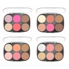 Kit De 4 Paletas De Maquillaje Bissú, Rubores E Iluminadores