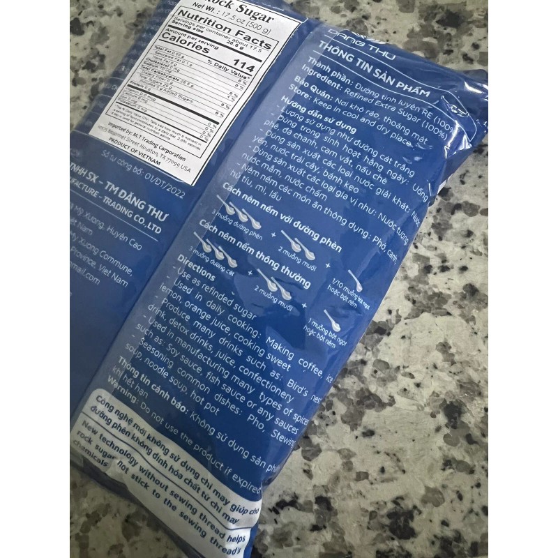 Dang Thu Rock Sugar Candy SMALL LUMP CANDY 17.6oz/ Pack