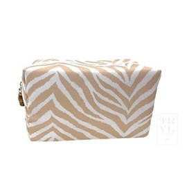 TRVL Design - On Board Cosmetic Bag - Hide Stripe Sand2