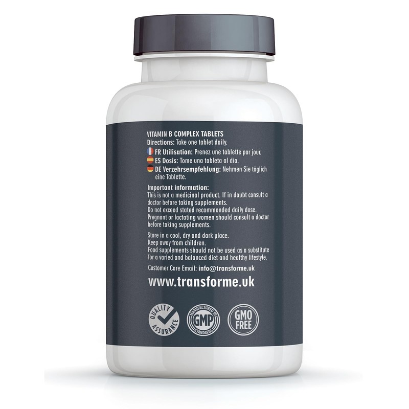 Transforme Vitamin B Complex High Strength 365 Tablets, Full Year