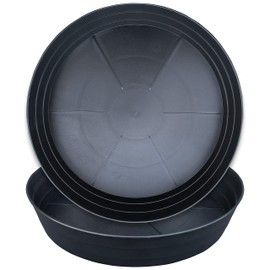 LWALRS Plant Saucer 18 Inch, Extra Large Planter Saucer 2 Pack, Plastic Plant Saucers for Indoors and Outdoors, Plant Pot Saucers, Drainage Tray for 16, 17, 18 in Planters