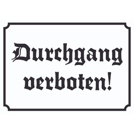 Sign in Old German Font A5 (148 x 210 mm)
